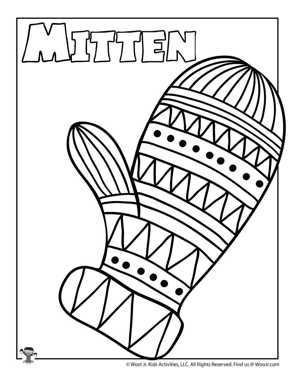 Mitten Coloring Page