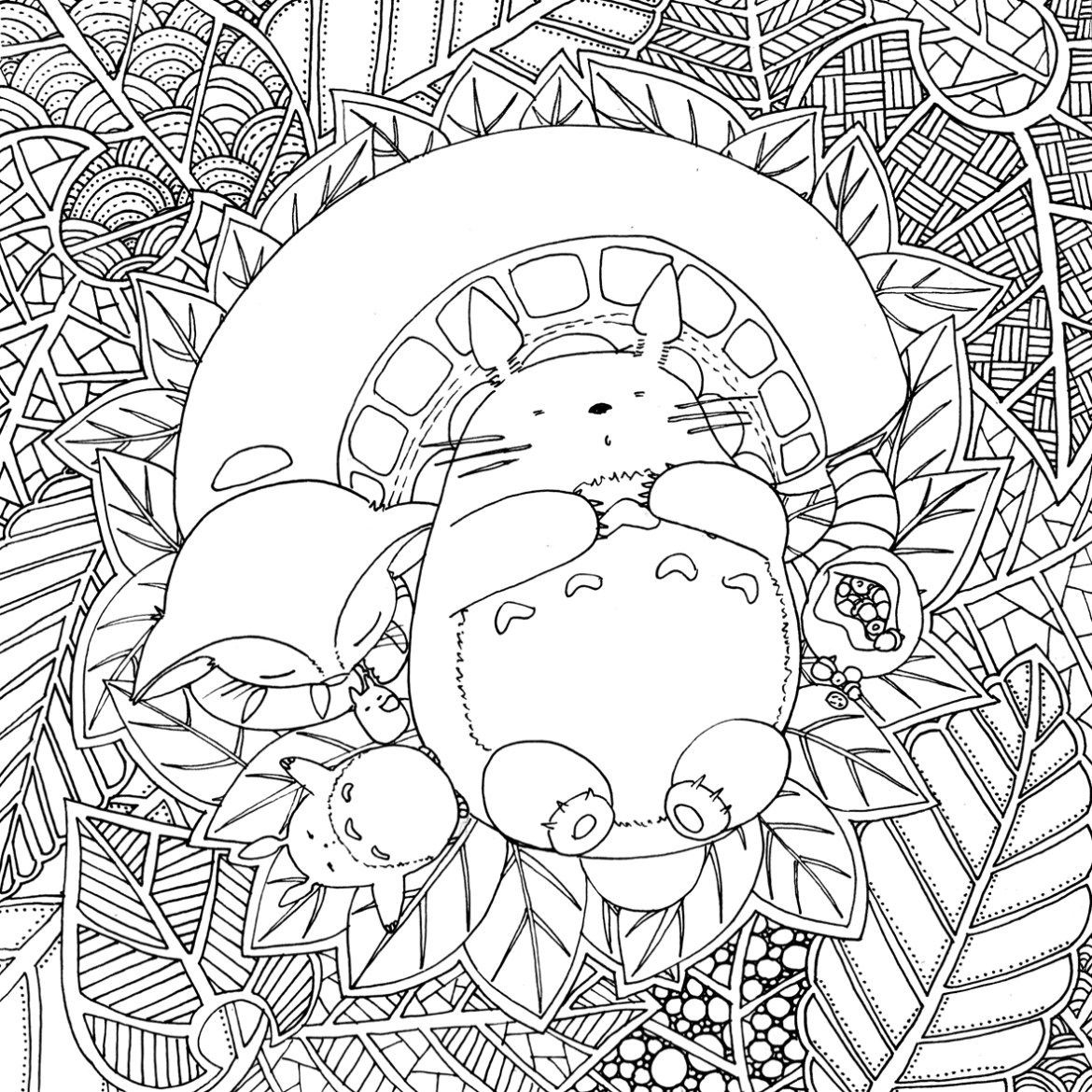 Miyazaki Coloring Pages At GetDrawings Free Download