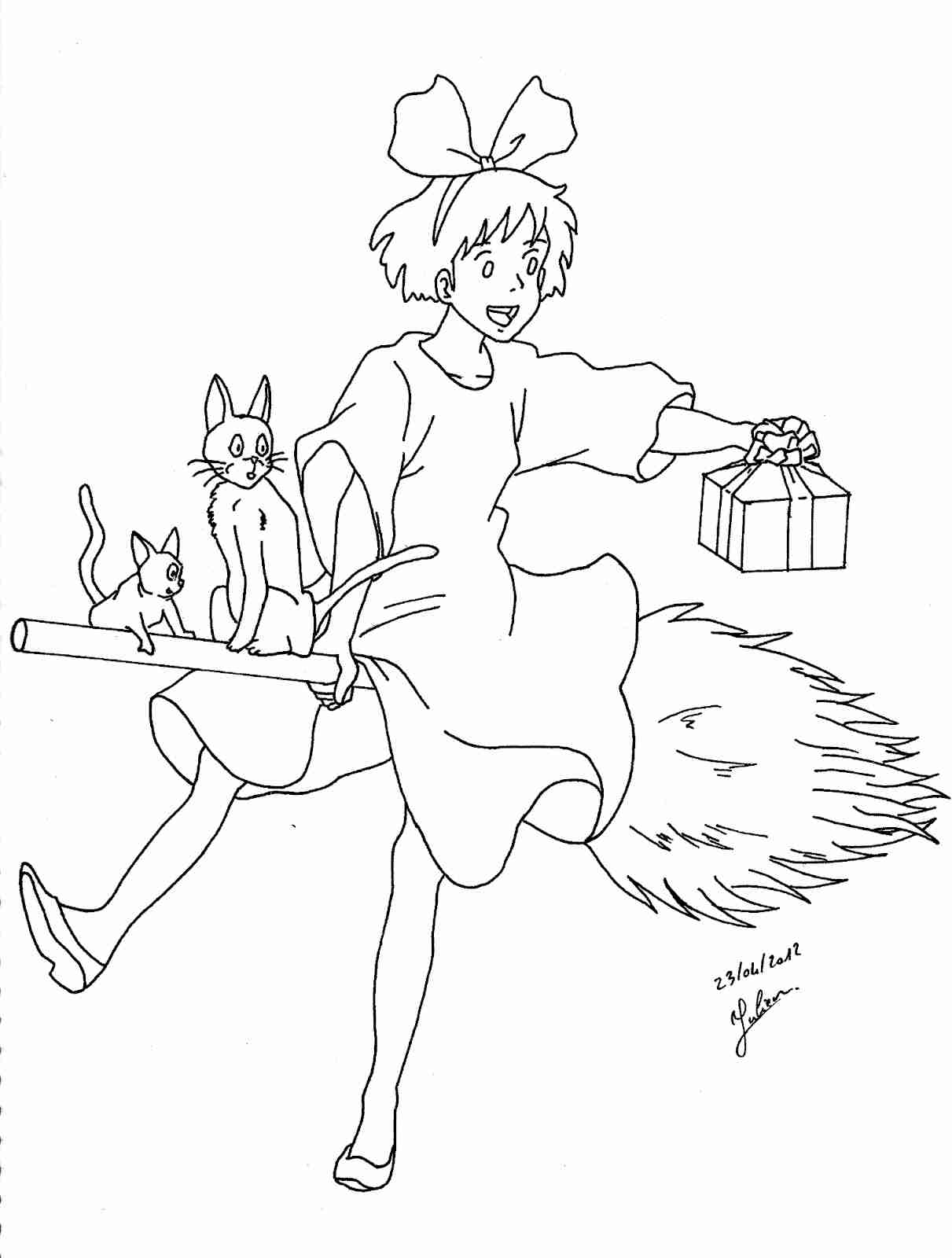 Miyazaki Coloring Pages At GetDrawings Free Download