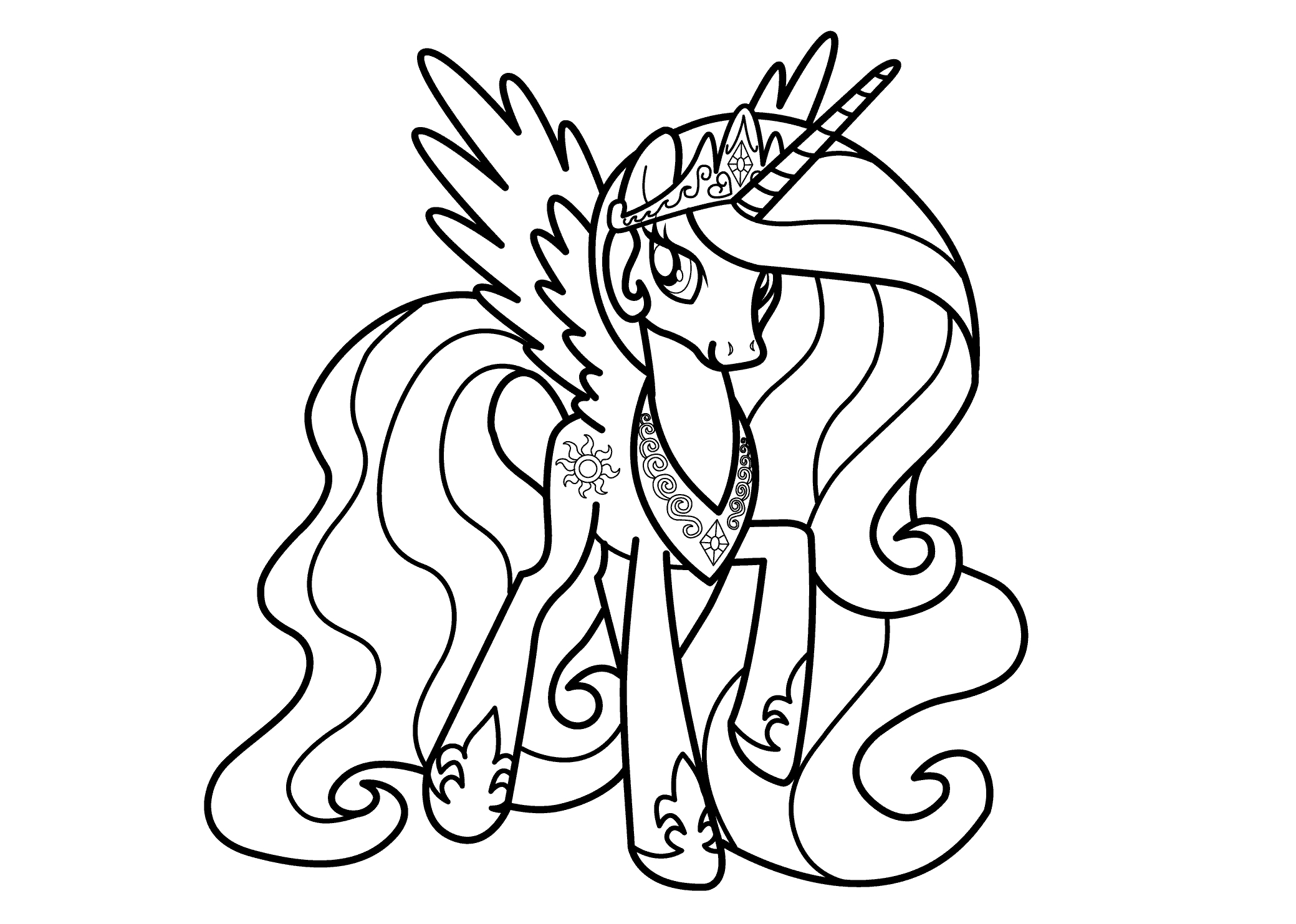 Mlp Luna Coloring Pages At GetColorings Free Printable Colorings Pages To Print And Color
