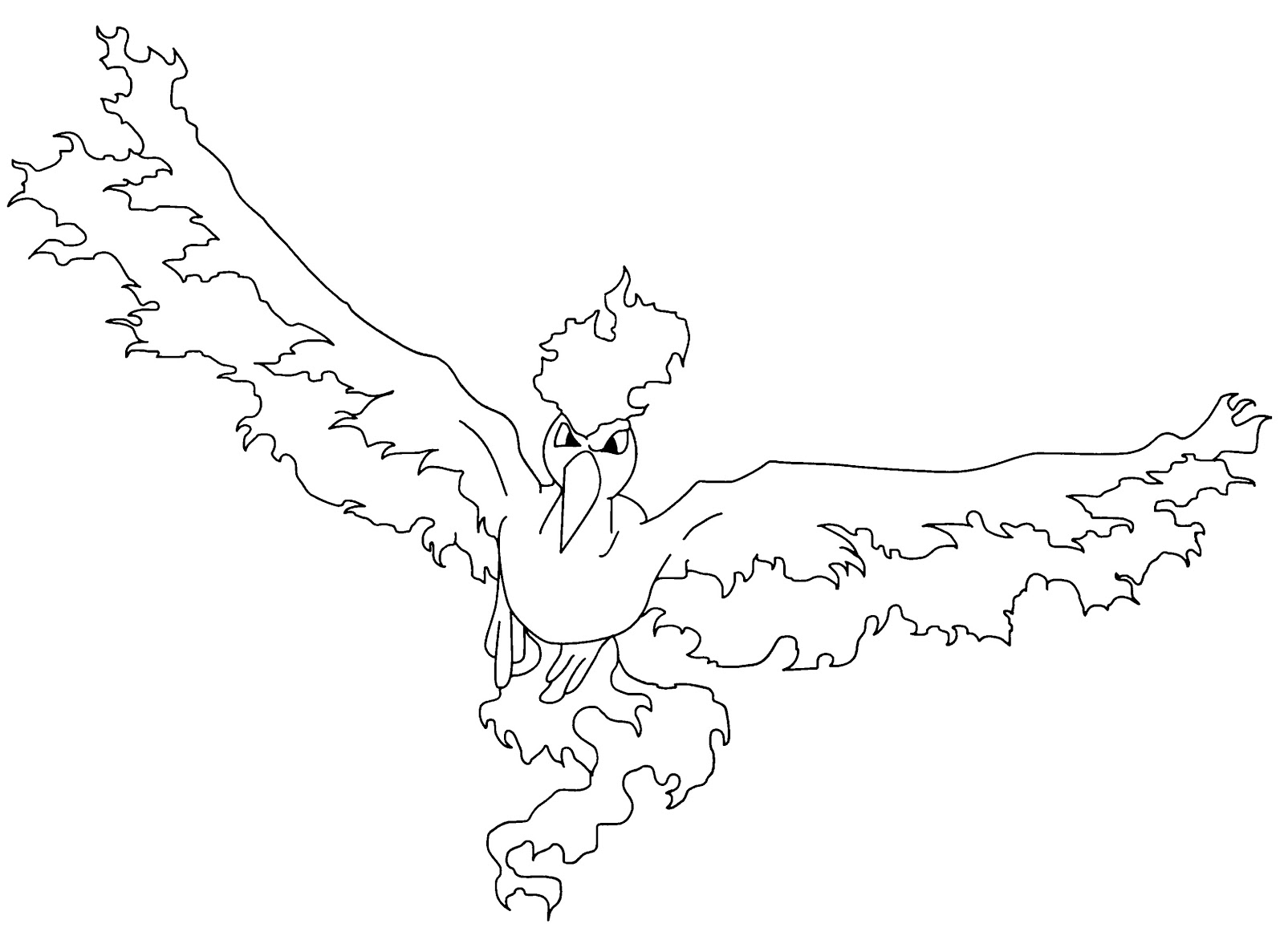 Moltres Pokemon Coloring Pages Free Pokemon Coloring Pages