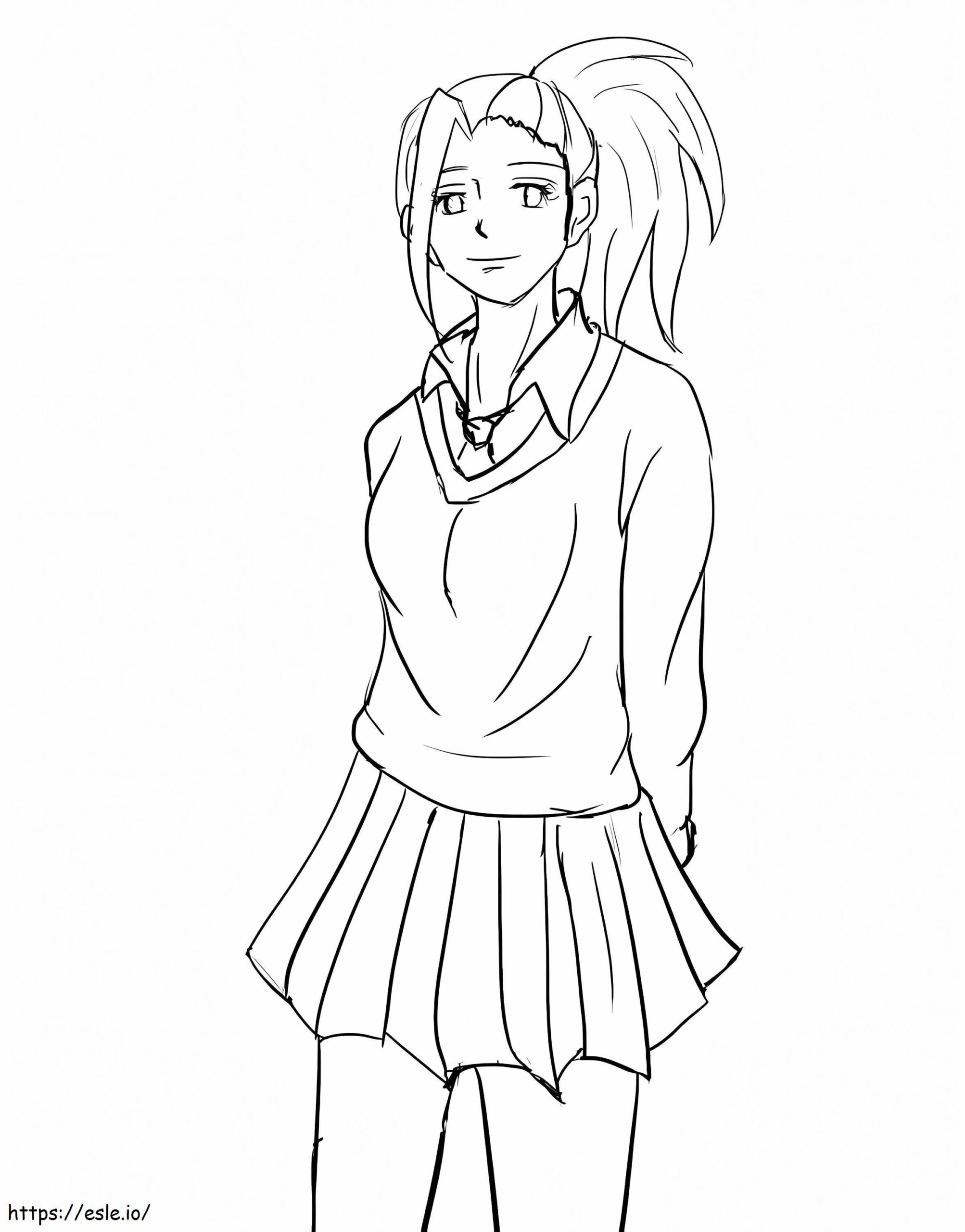 Momo Yaoyorozu To Color Coloring Page