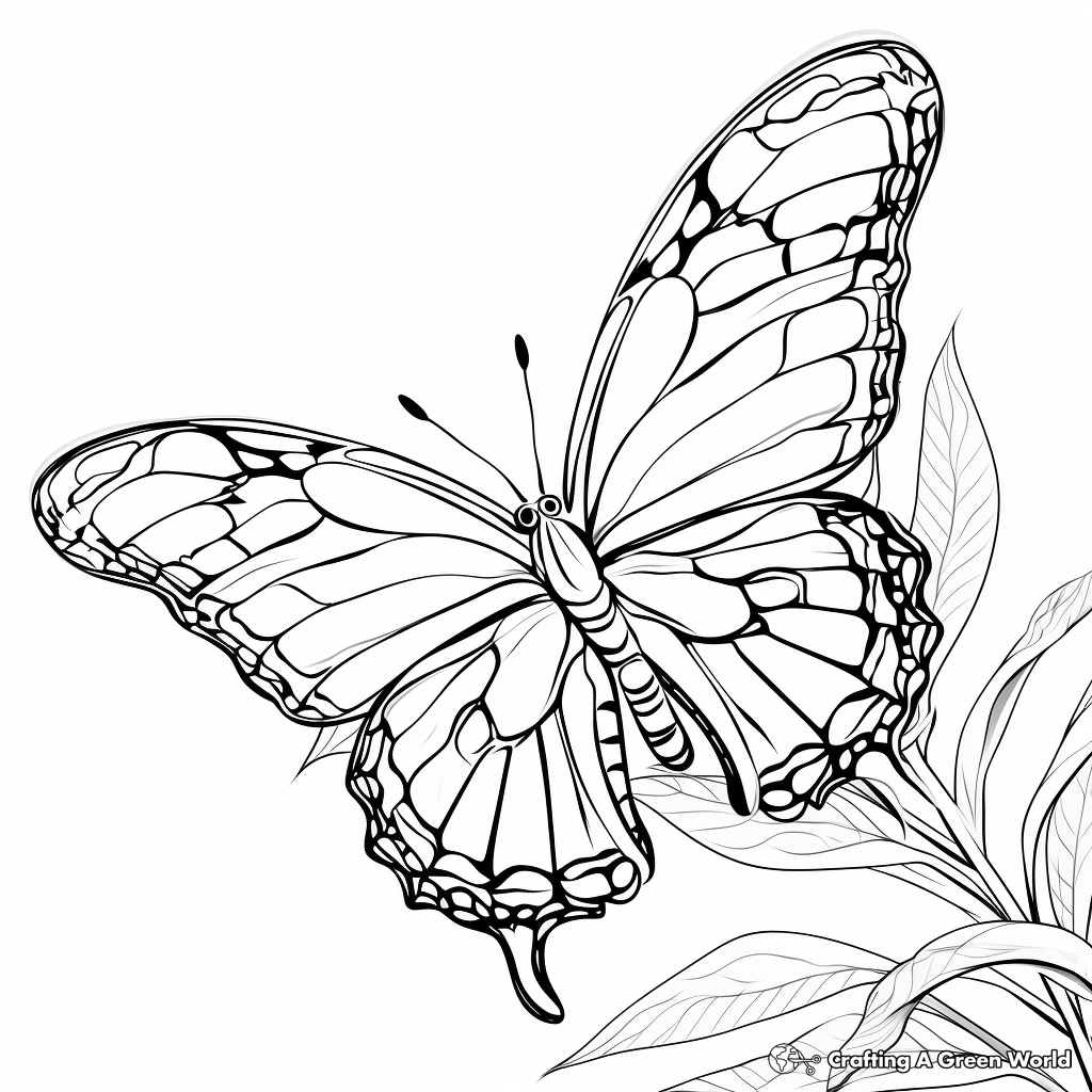 Monarch Coloring Page