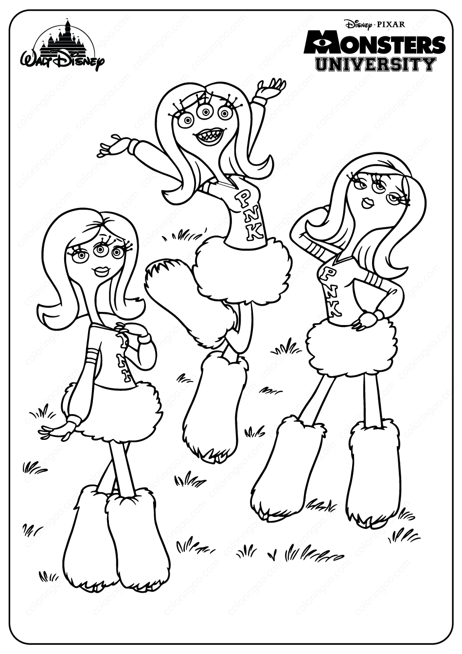 Monster University Coloring Printable Coloring Pages