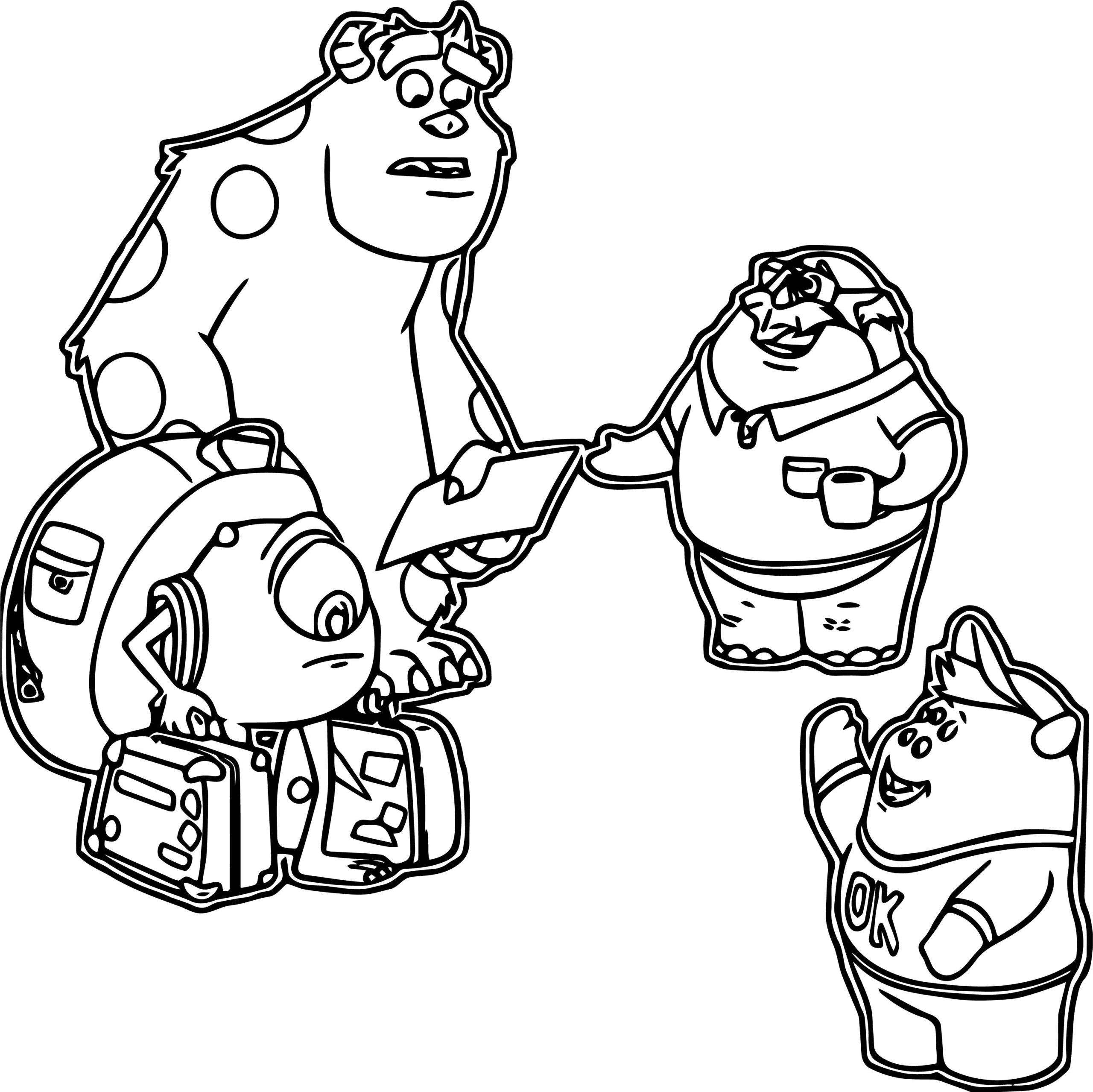 Monsters University Coloring Pages Best Coloring Pages For Kids