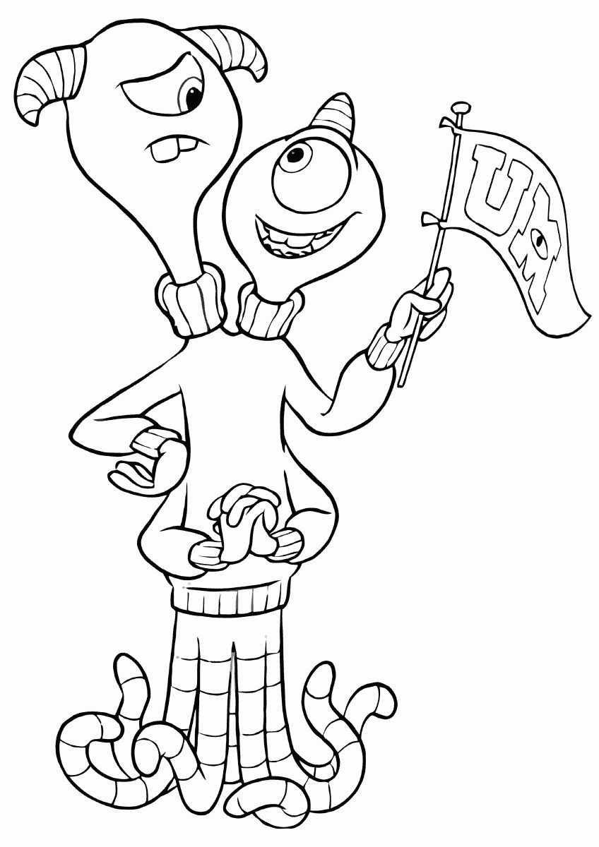 Monsters University Coloring Pages Best Coloring Pages For Kids