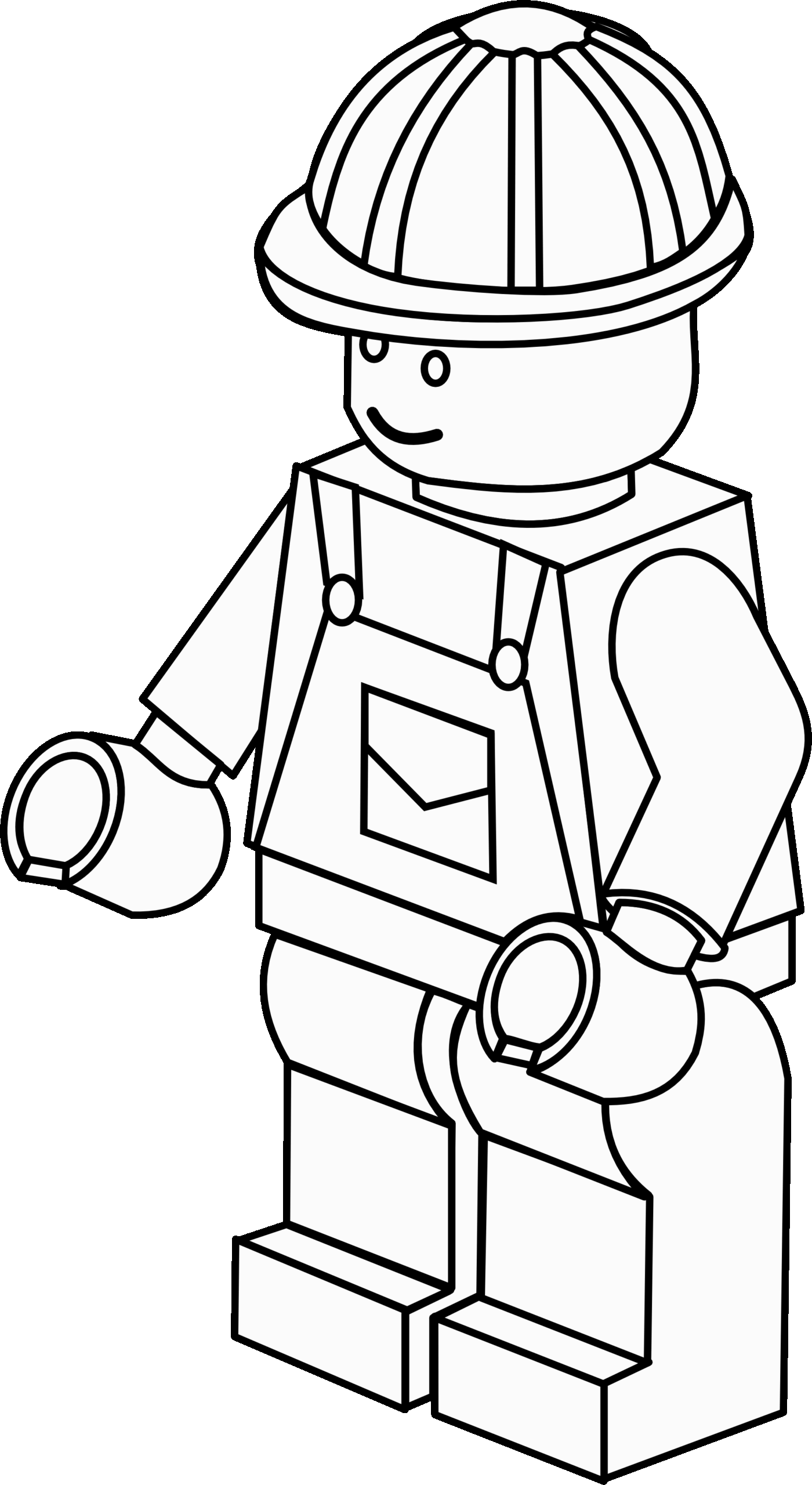 Lego Person Coloring Page