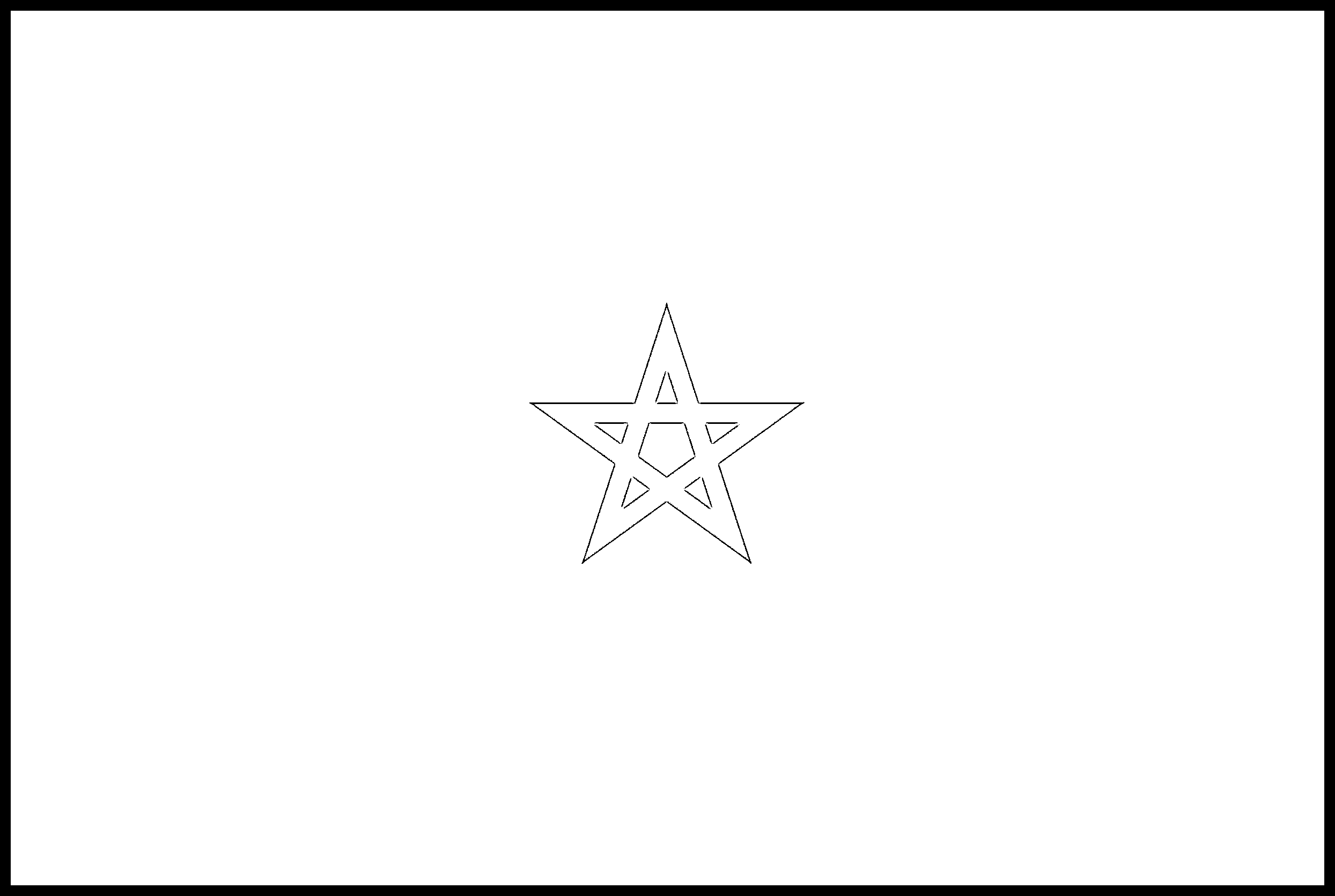 Morocco Flag Colouring Page Flags Web