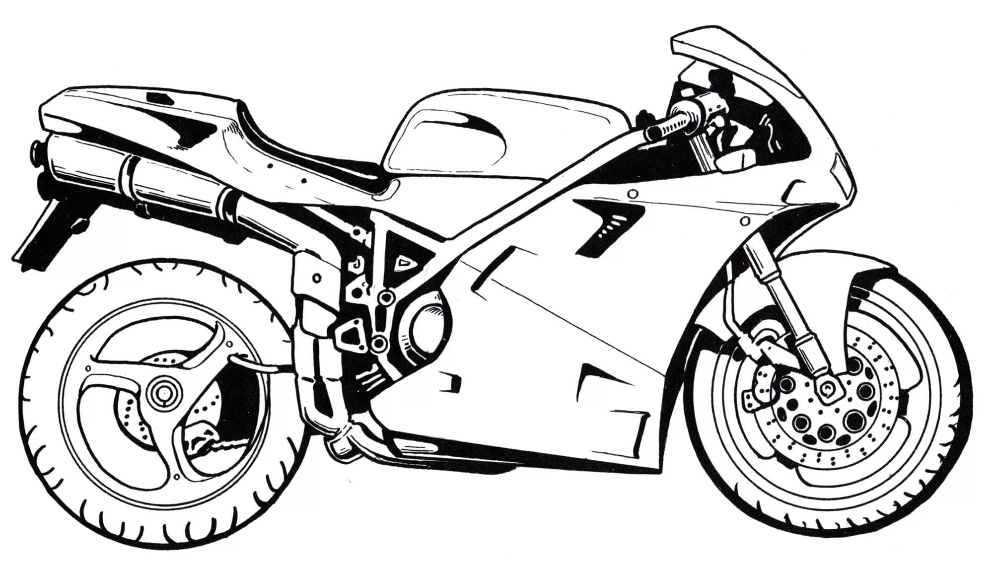 Motorcycle Color Pages