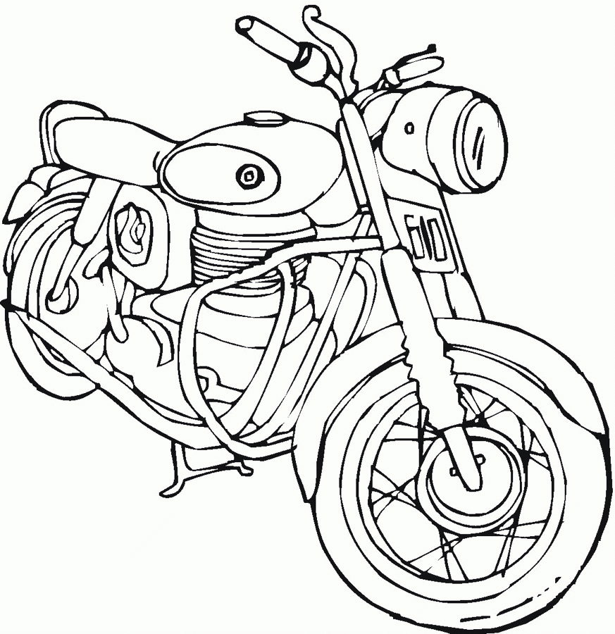 Motorcycle Harley Davidson Printable Coloring Page EColoringPage Printable Coloring Pages