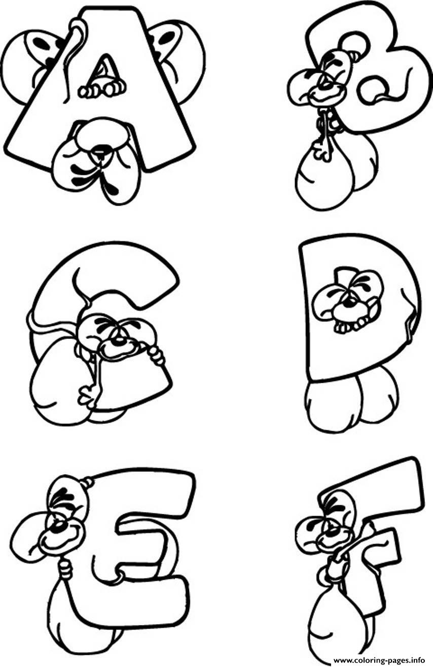 Abc Mouse Coloring Pages