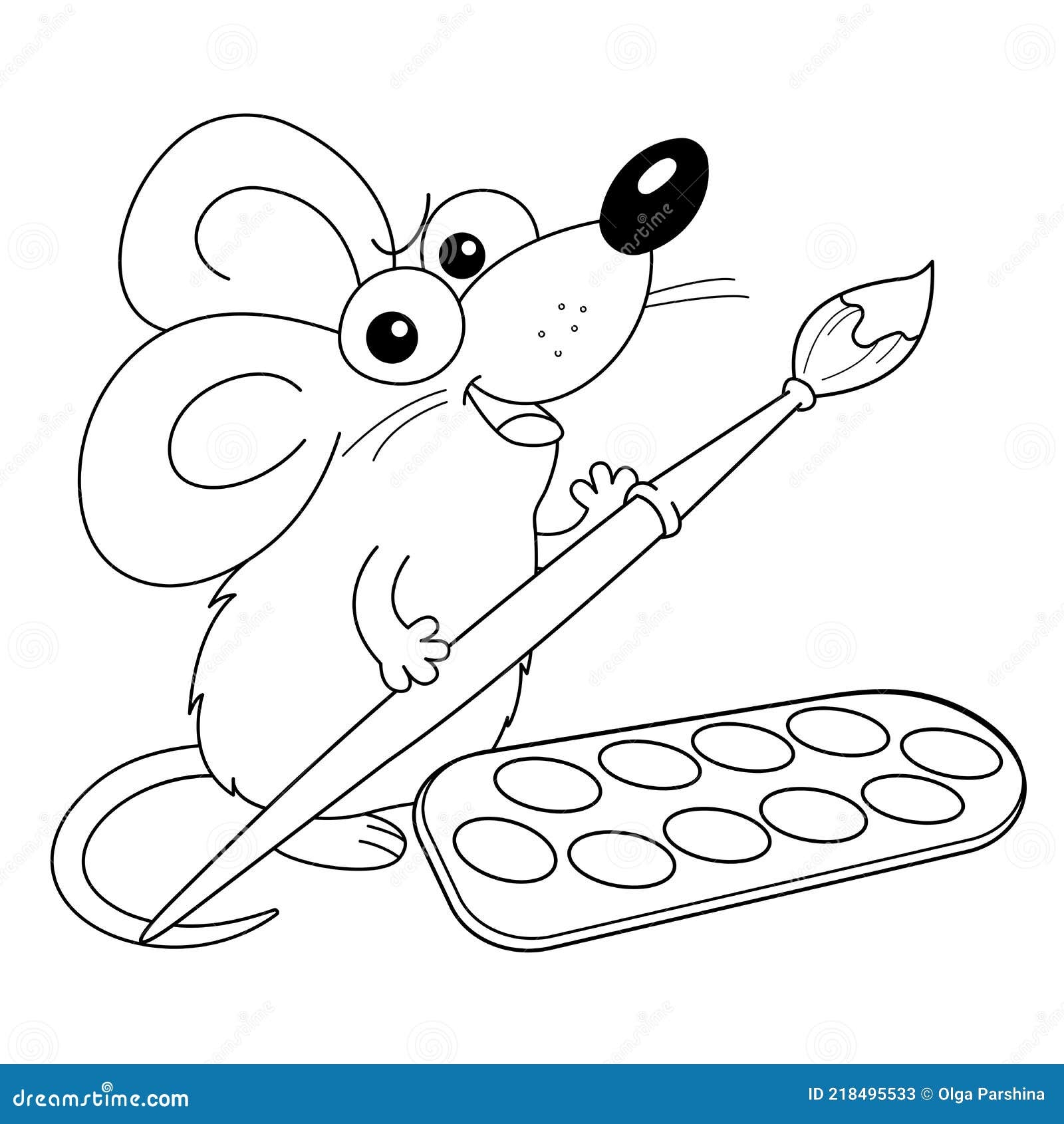 Mouse Paint Coloring Page