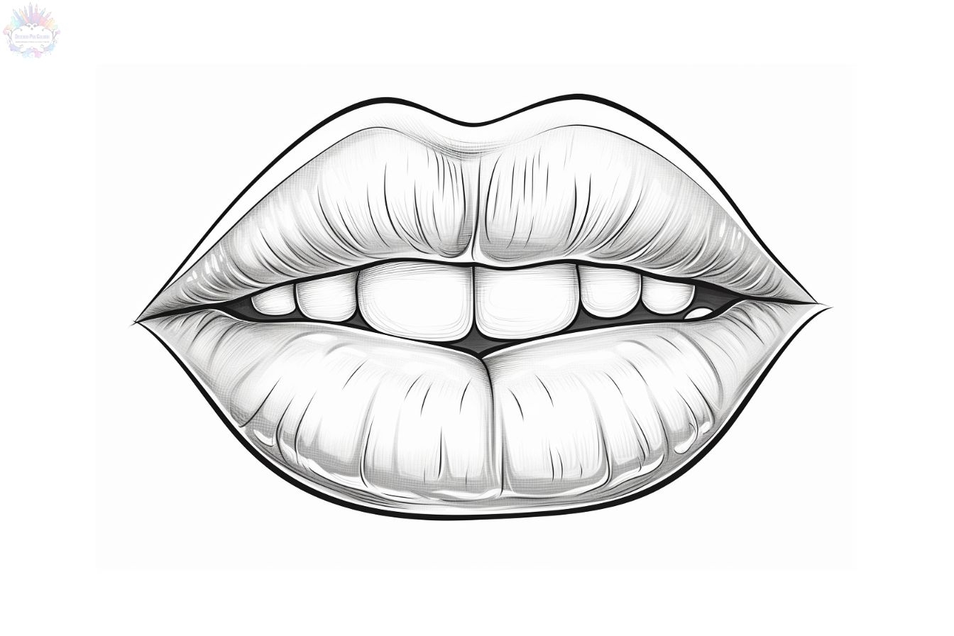 Mouth Coloring Page