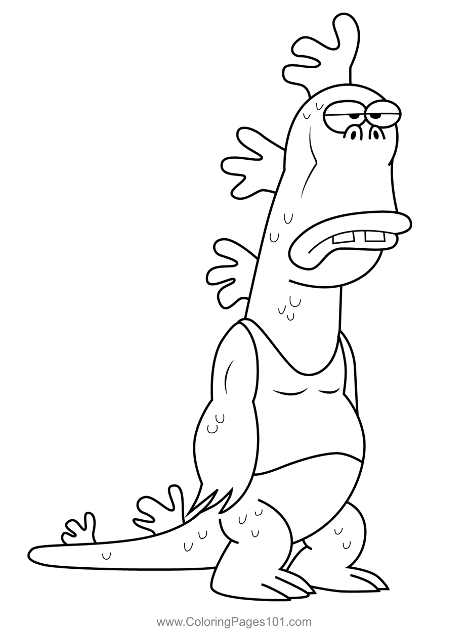 Mr Gus Uncle Grandpa Coloring Page For Kids Free Uncle Grandpa Printable Coloring Pages