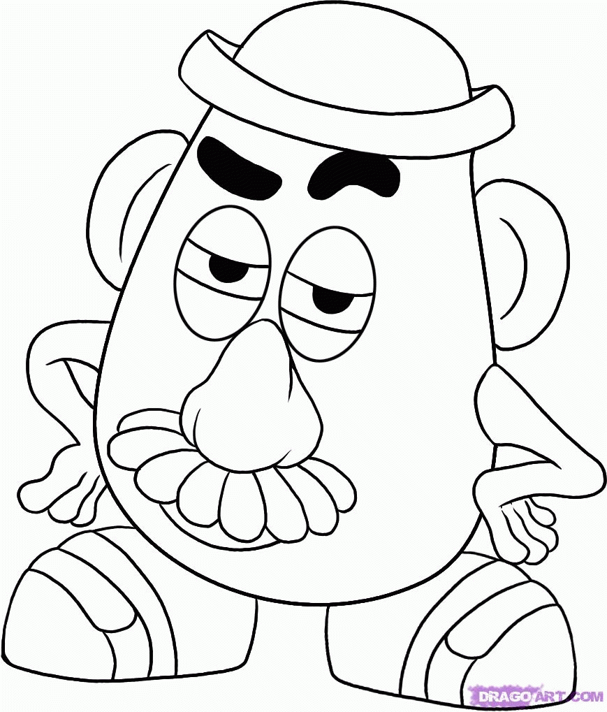 Mr Potato Head Coloring Page