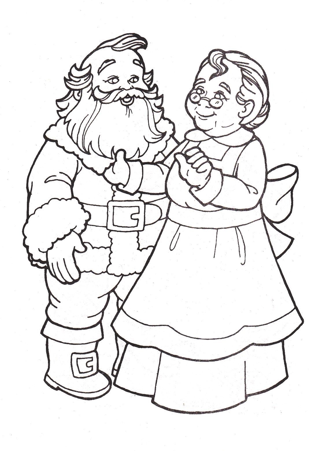 Mrs Claus Coloring Pages