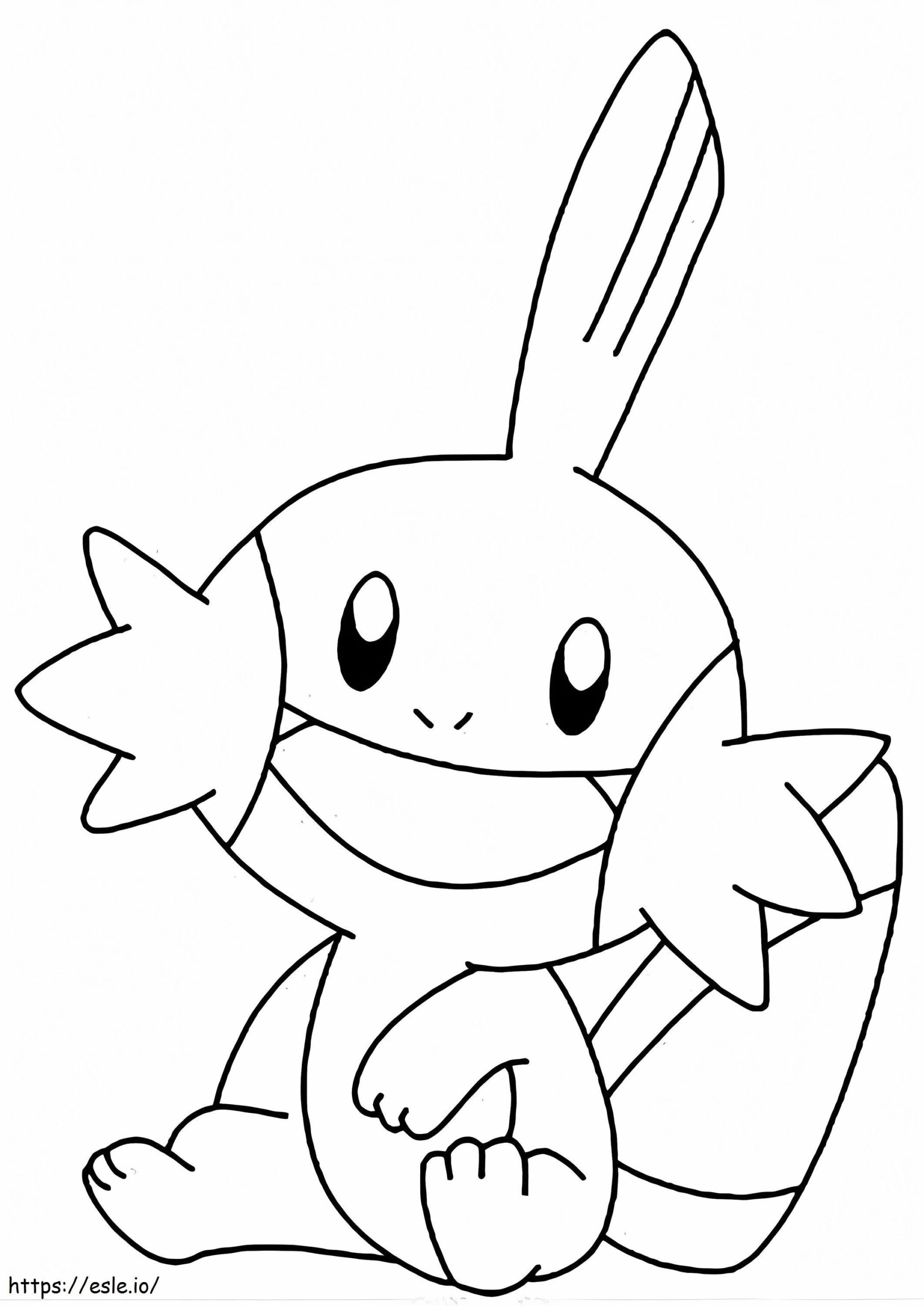 Mudkip 2 Coloring Page