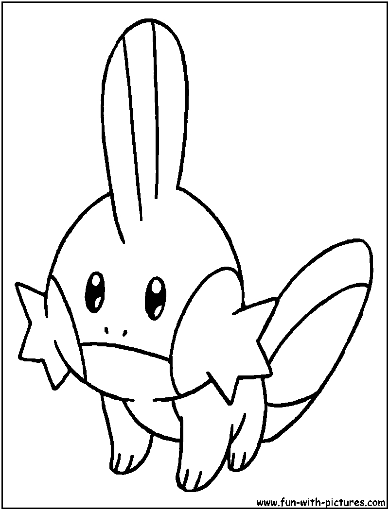 Mudkip Colouring Pages Sketch Coloring Page