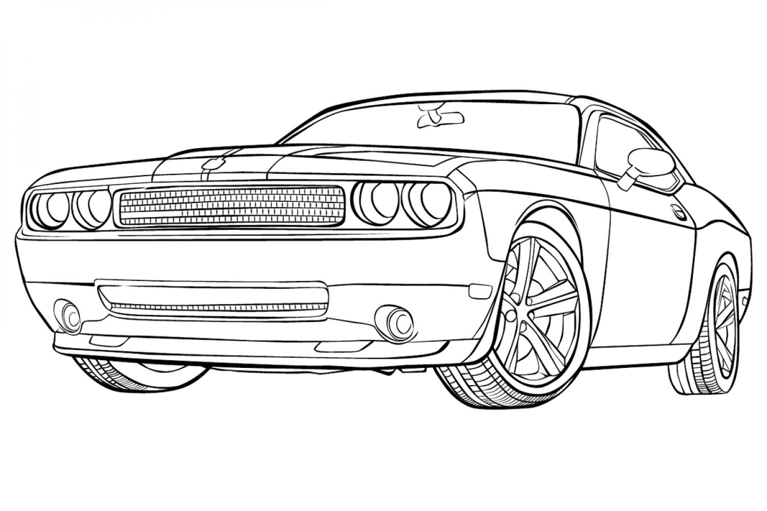 Muscle Car Coloring Pages To Download And Print For Free