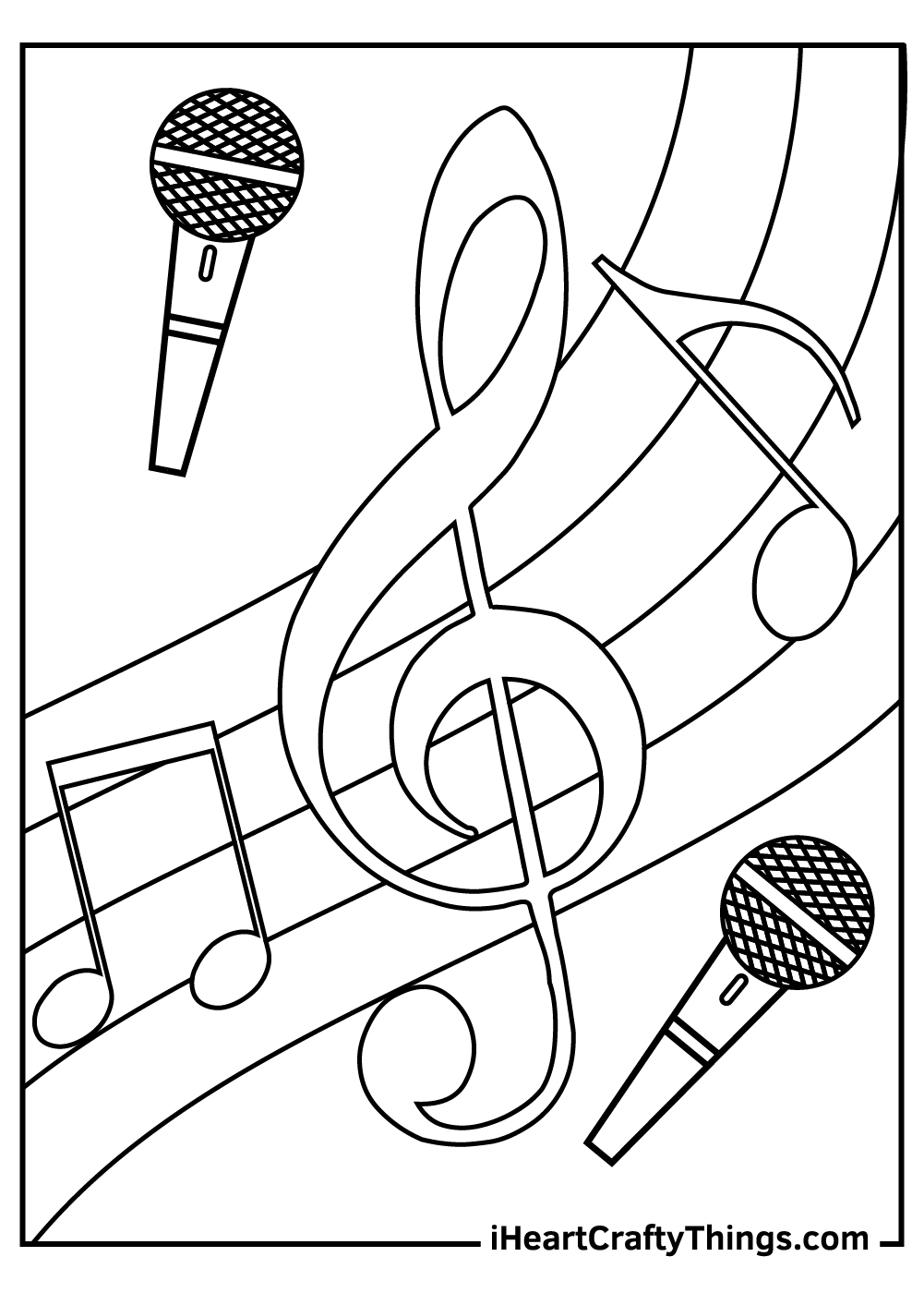 Musical Instruments Coloring Pages
