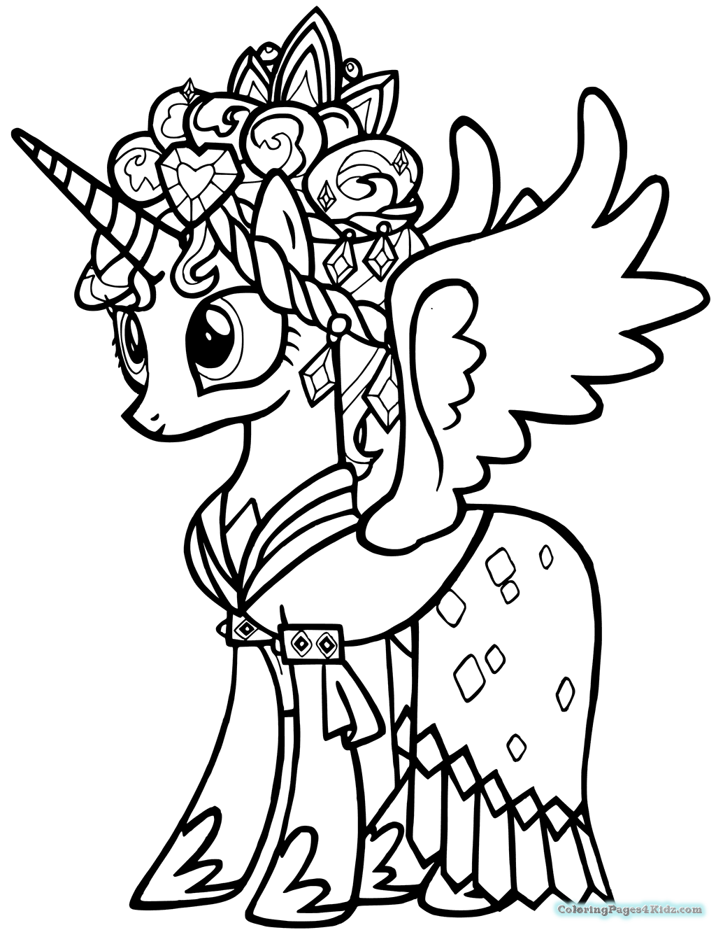 My Little Pony Princess Coloring Pages At GetColorings Free Printable Colorings Pages To