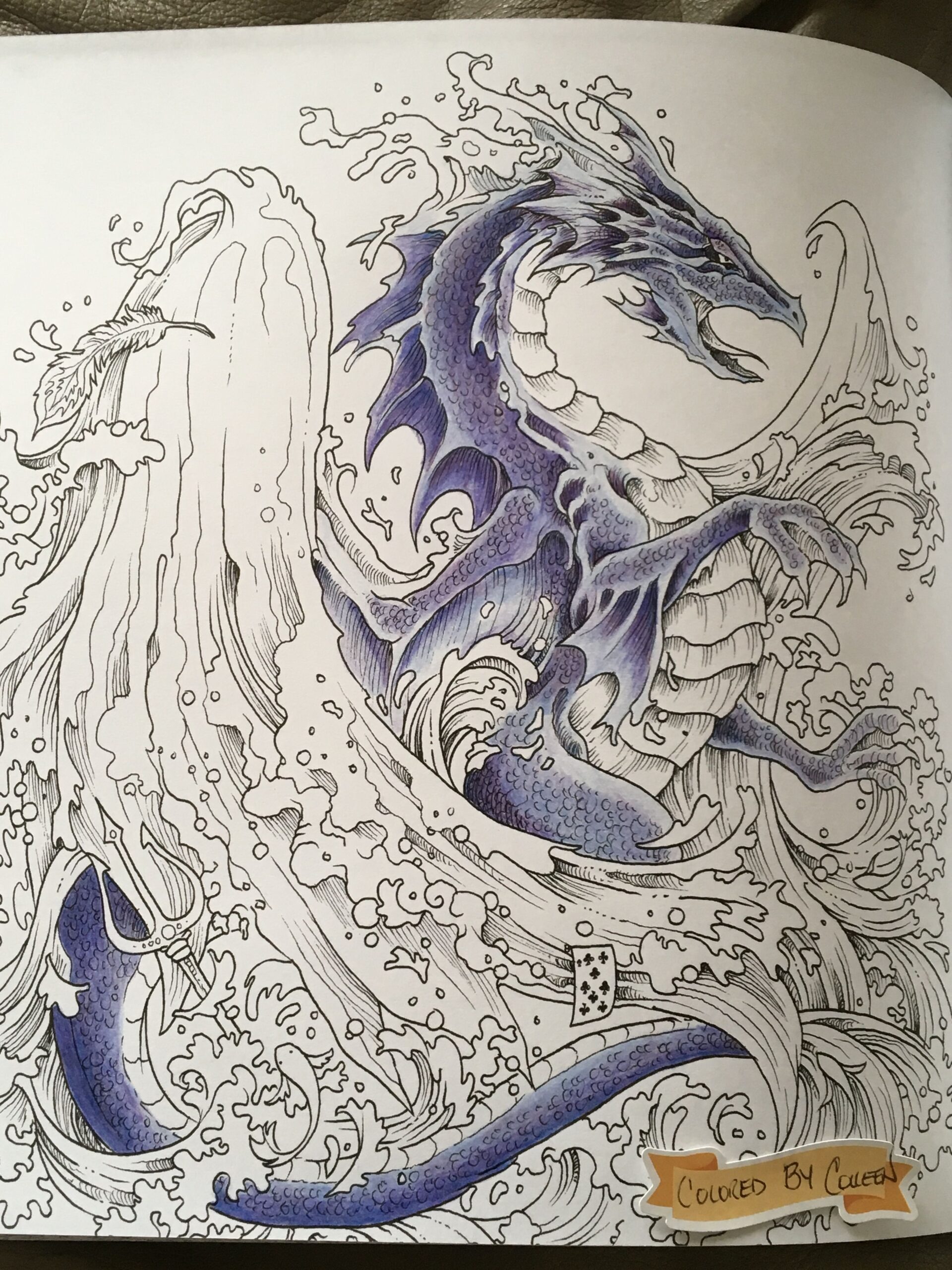 My W I P From The New Coloring Book Mythomorphia By Author Kirby Rosanes Using Polychromos
