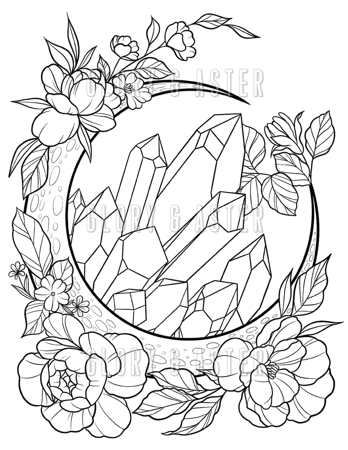 Moon Adult Coloring Pages