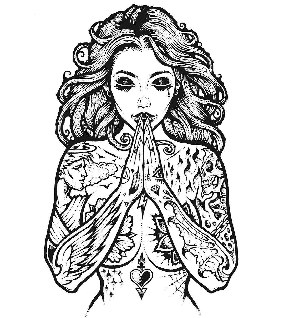 Nude Girl Coloring Pages