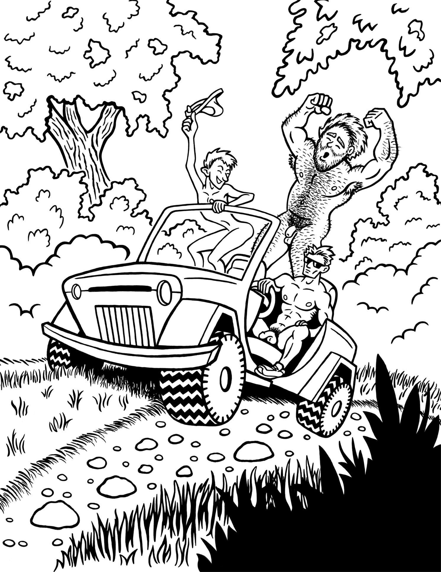 NAKED GUYS Adult Coloring Book Etsy Canada