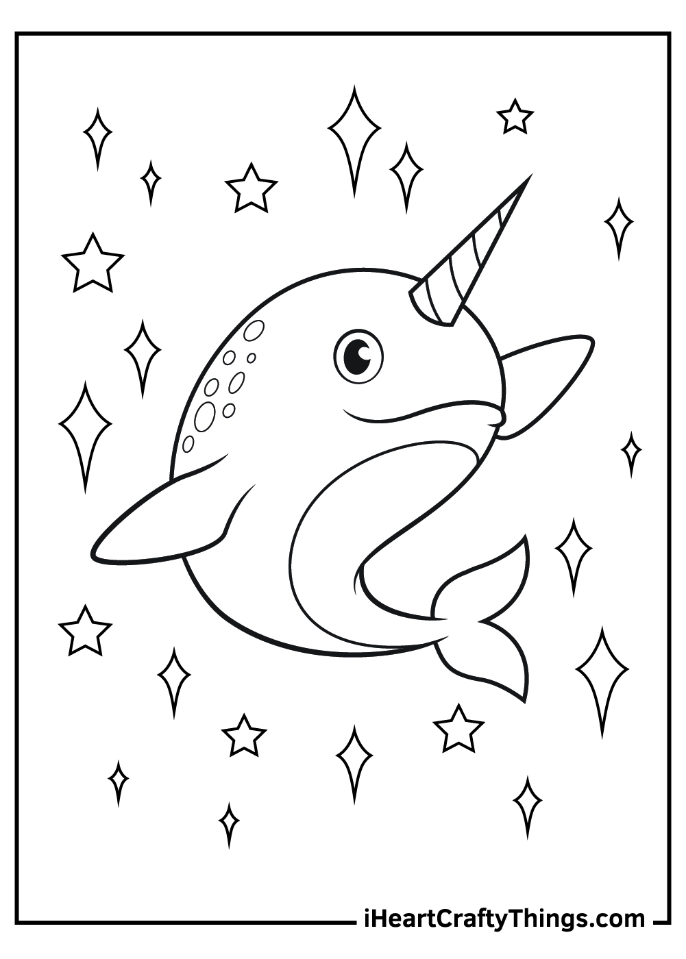 Narwhal Coloring Pages Updated 2021