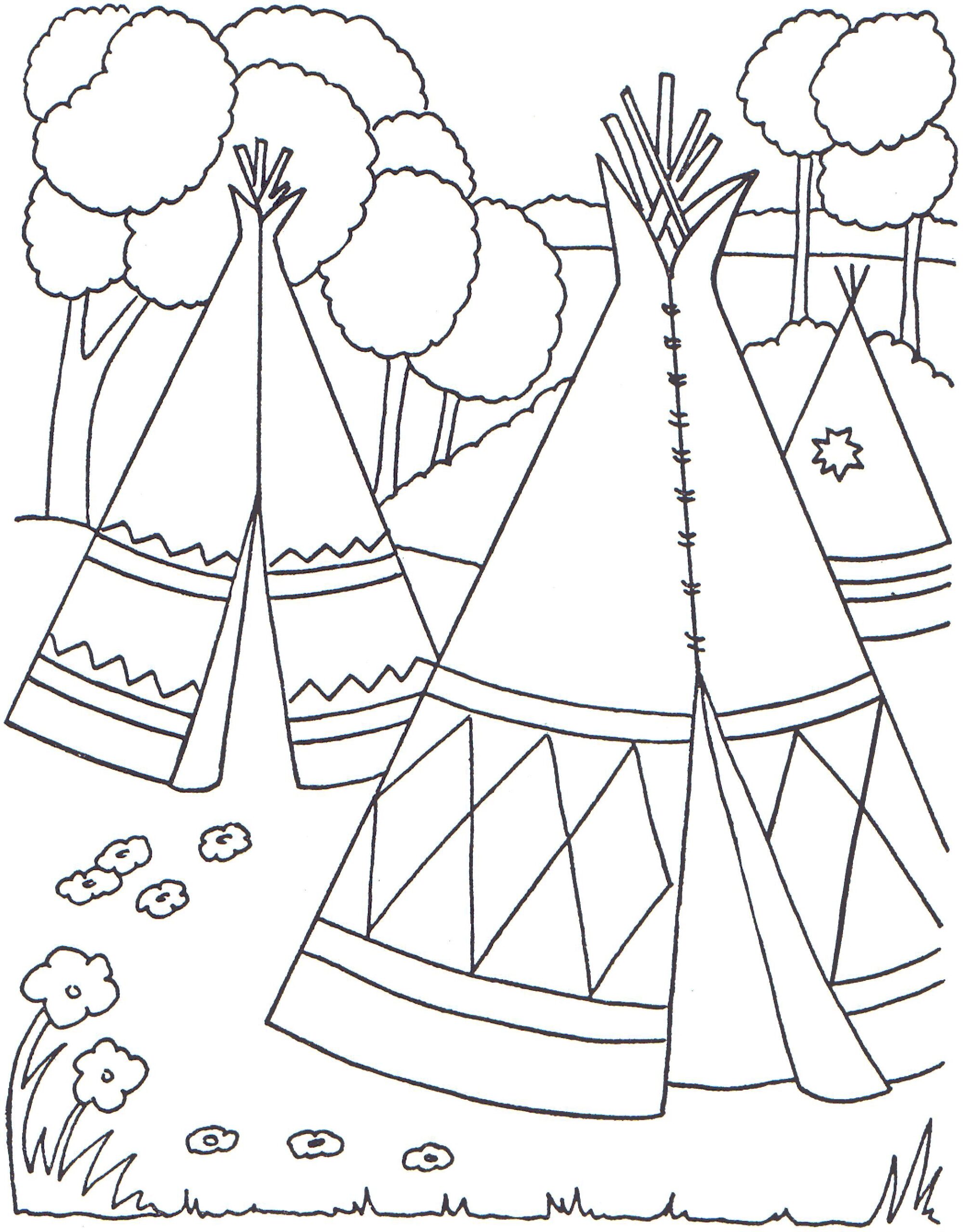 American Indian Coloring Pages