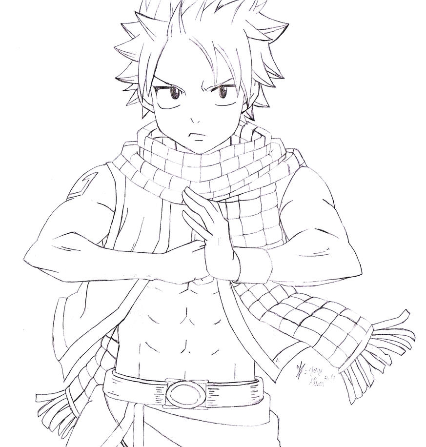 Natsu Dragneel Coloring Pages Coloring Pages