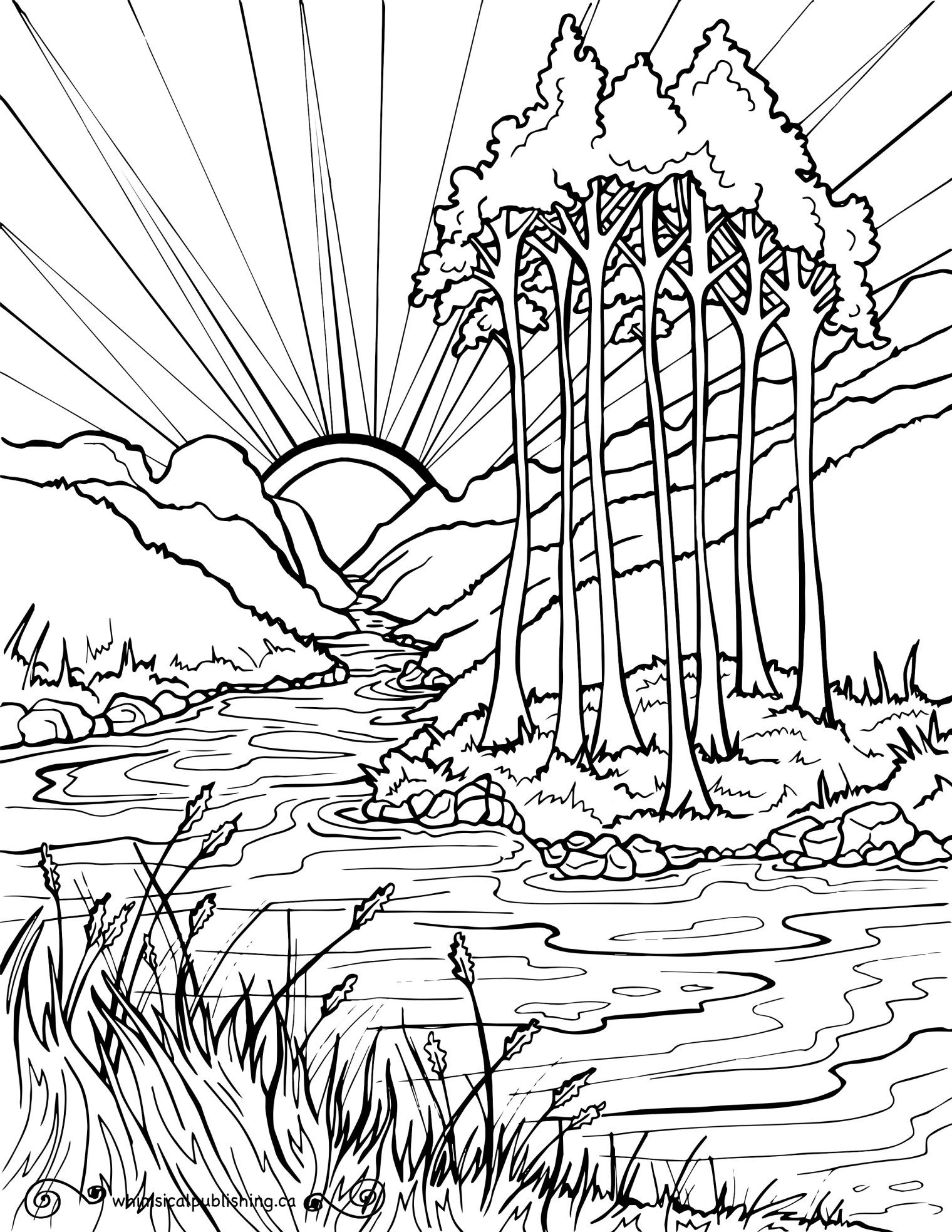 Nature Coloring Page