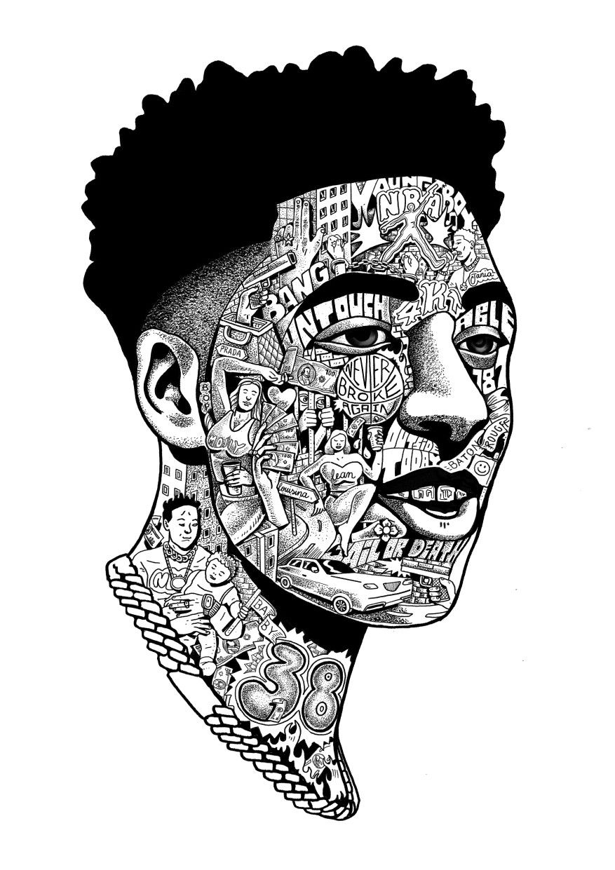 Nba Youngboy Coloring Page