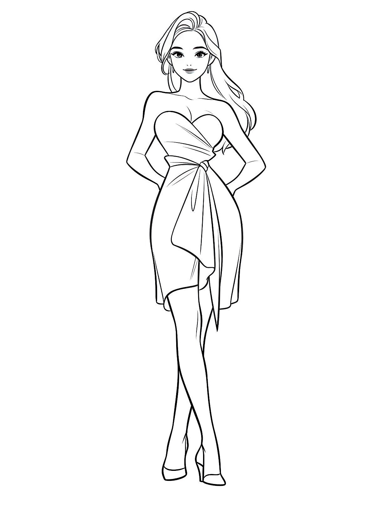 New Barbie Coloring Pages