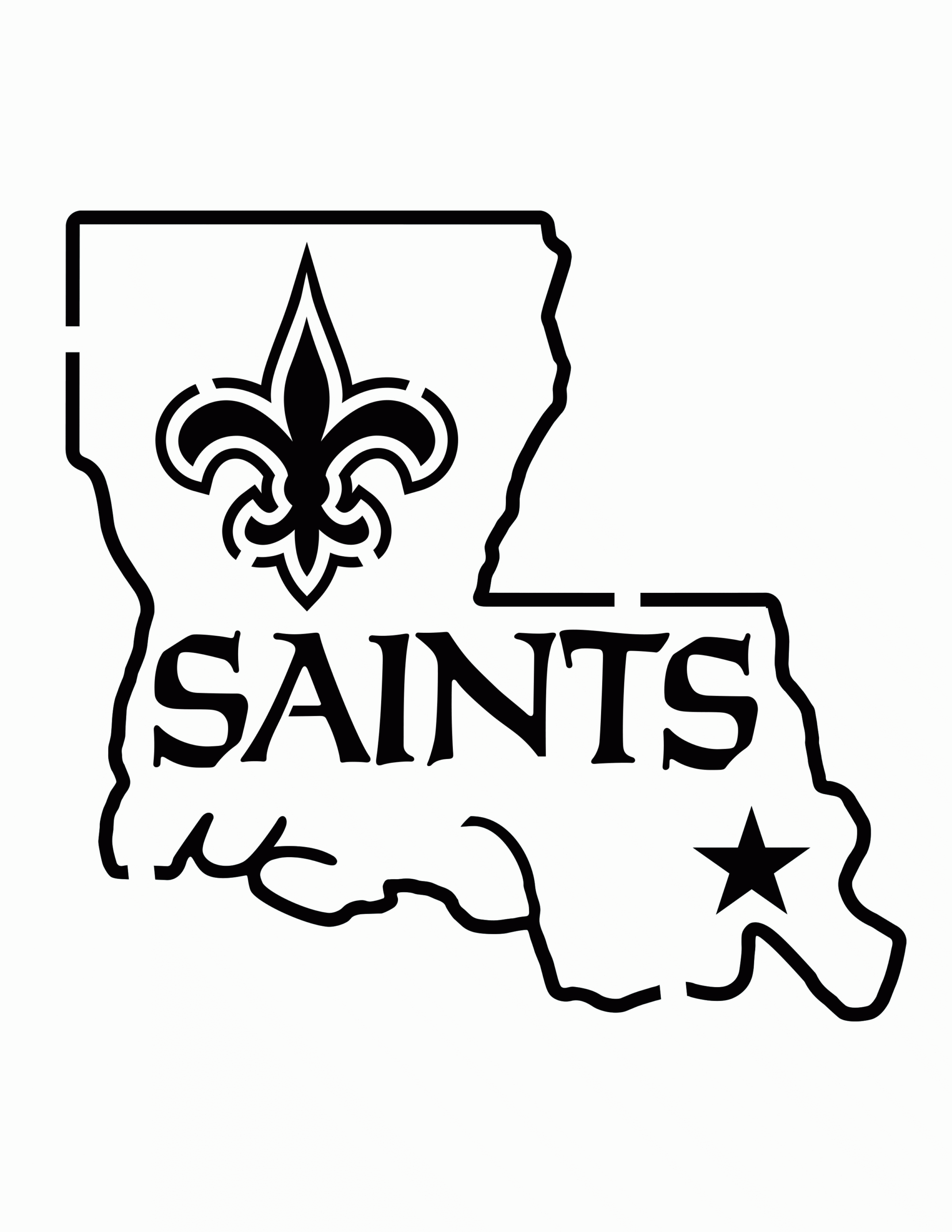 New Orleans Saints Coloring Page Coloring Home
