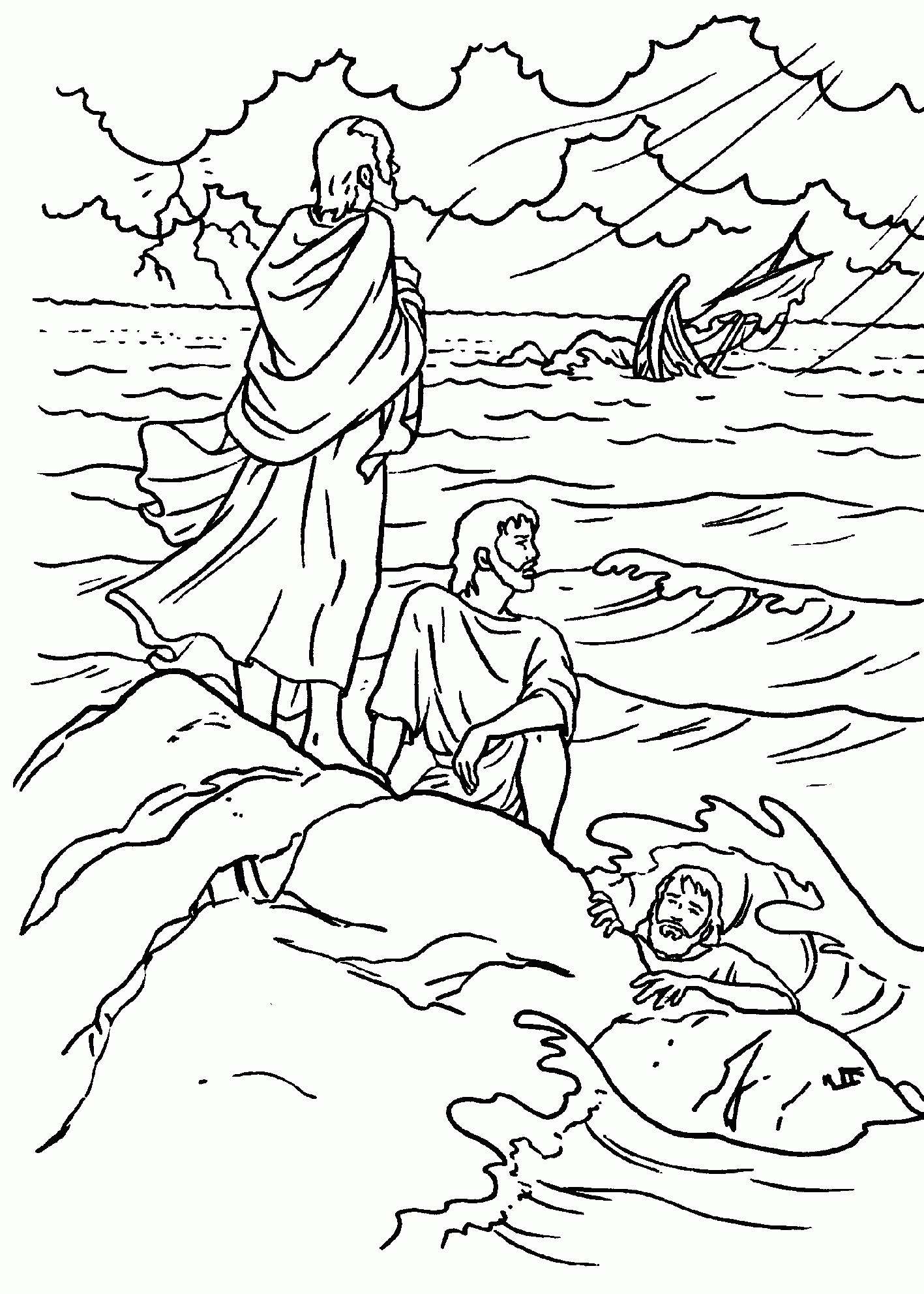 New Testament Coloring Pages Sketch Coloring Page
