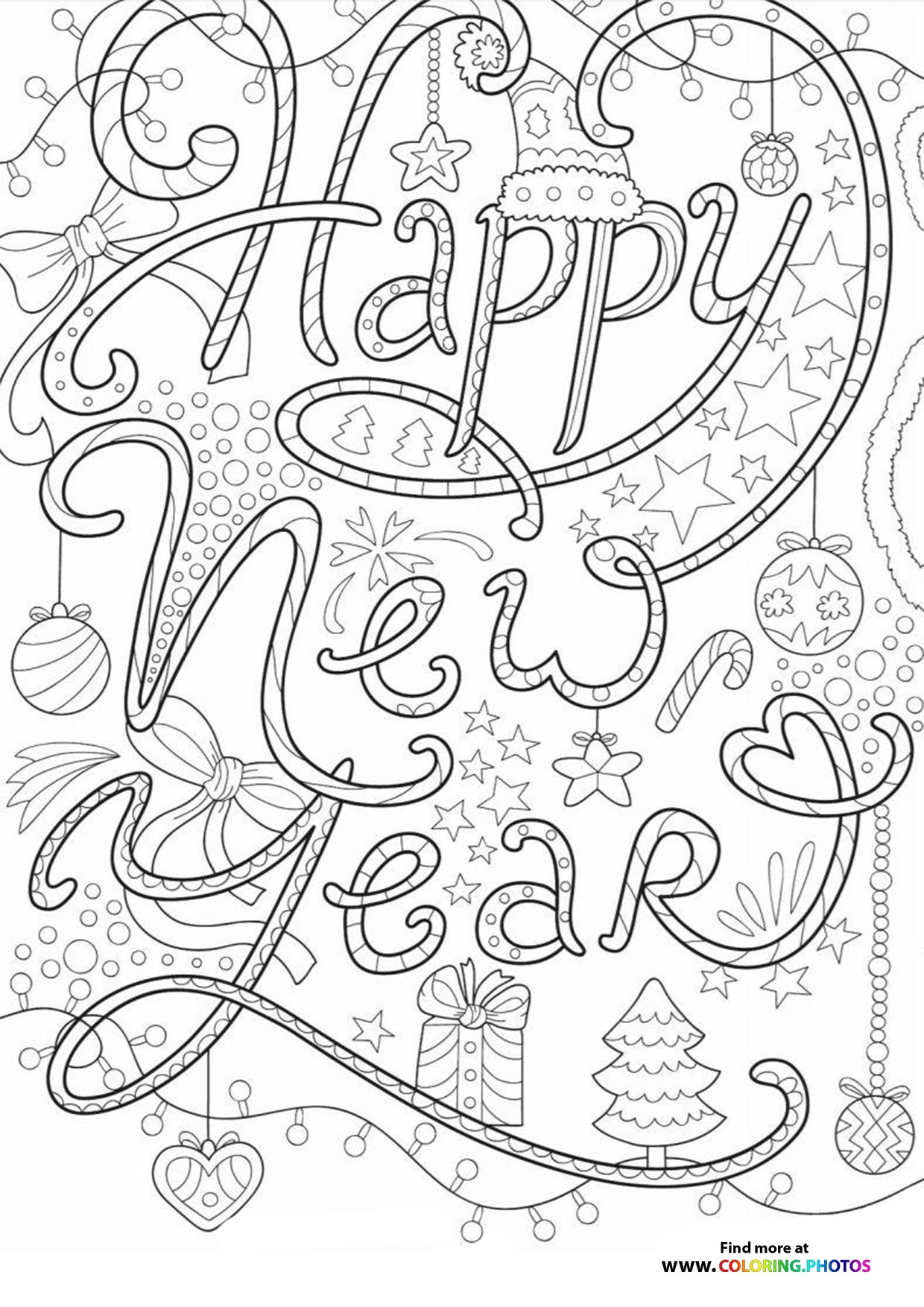 New Years Eve Coloring Pages For Kids Free And Easy Print Or Download