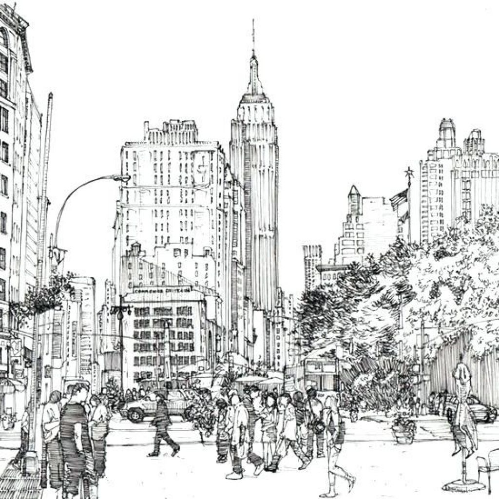 New York City Skyline Coloring Pages At GetColorings Free Printable Colorings Pages To