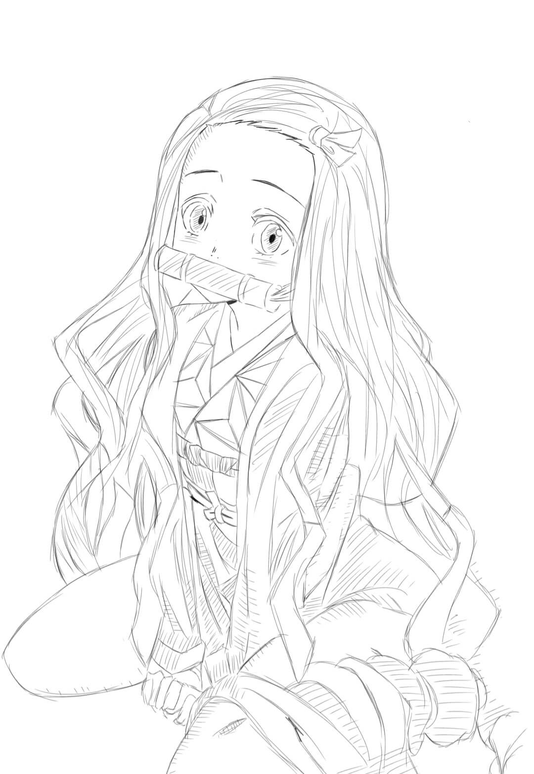 Nezuko Coloring Pages