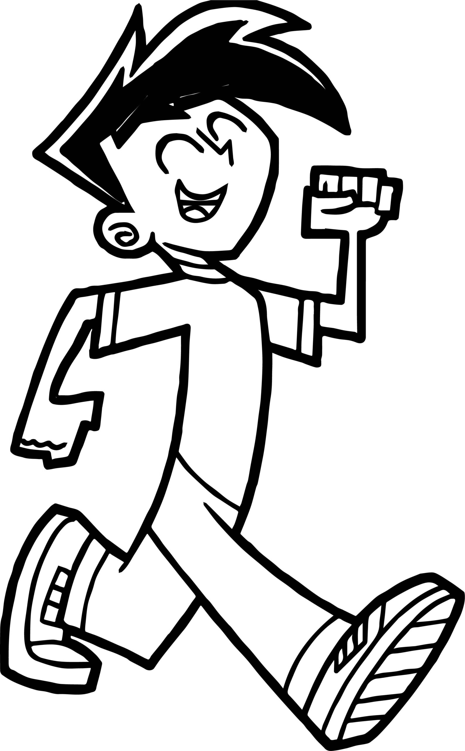 Nice Danny Phantom Walking Coloring Page Danny Phantom Coloring Pages Phantom