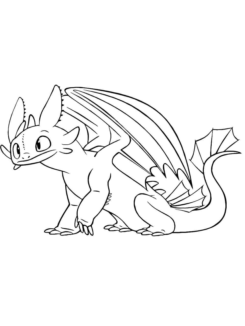 Night Fury Coloring Pages