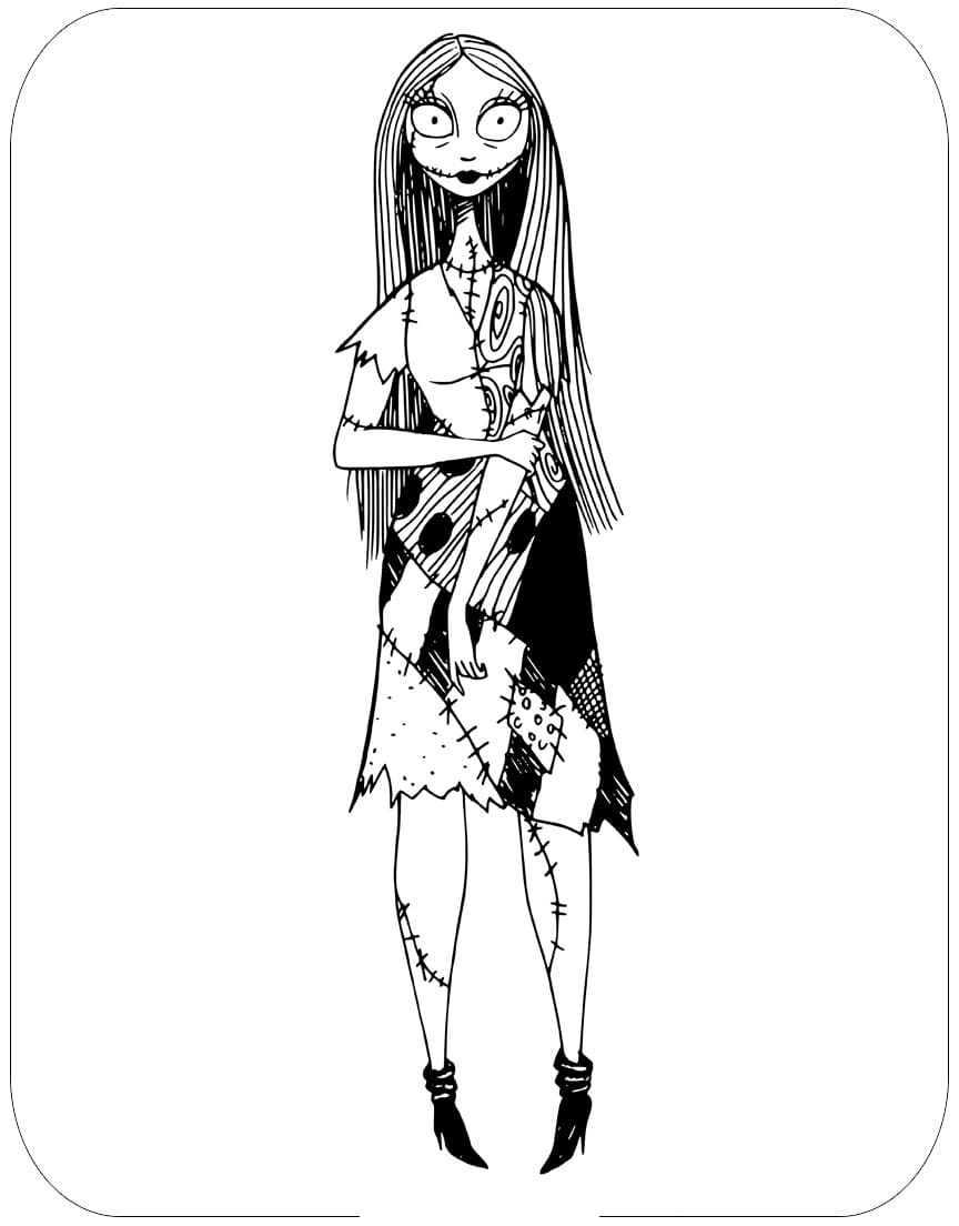 Nightmare Before Christmas Coloring Pages Download And Print