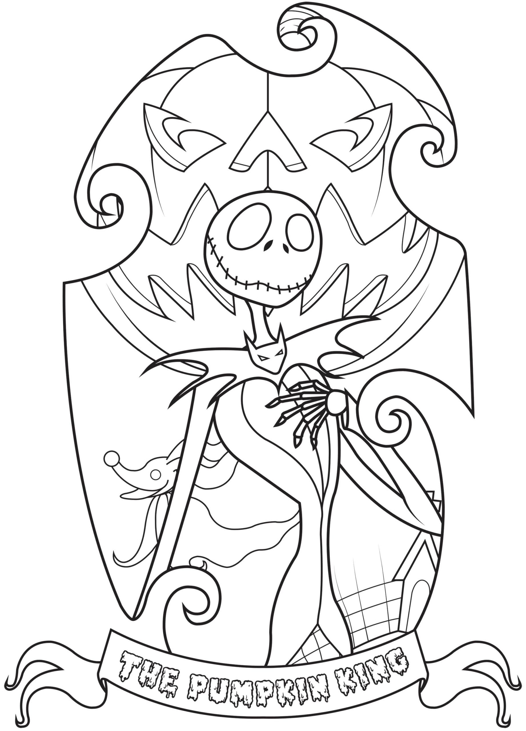 Nightmare Before Christmas Coloring Pages Download And Print