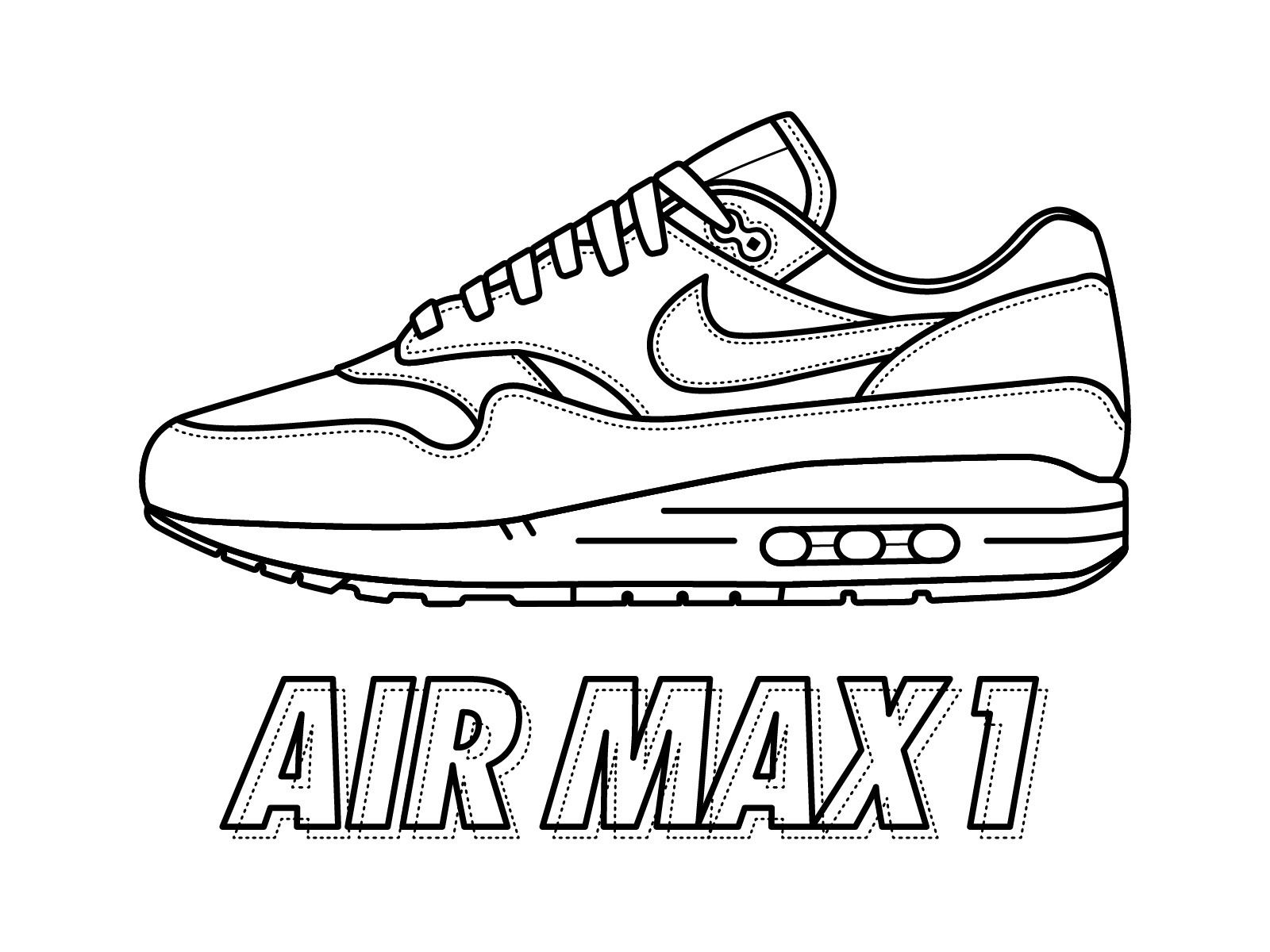 Air Force 1 Coloring Page