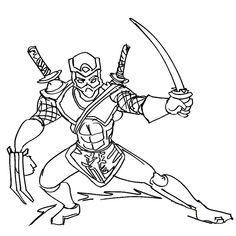 Ninja Coloring Pages