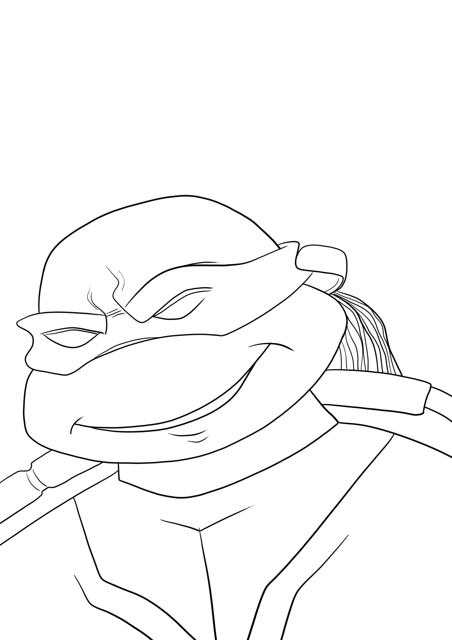 Tmnt Face Coloring Pages