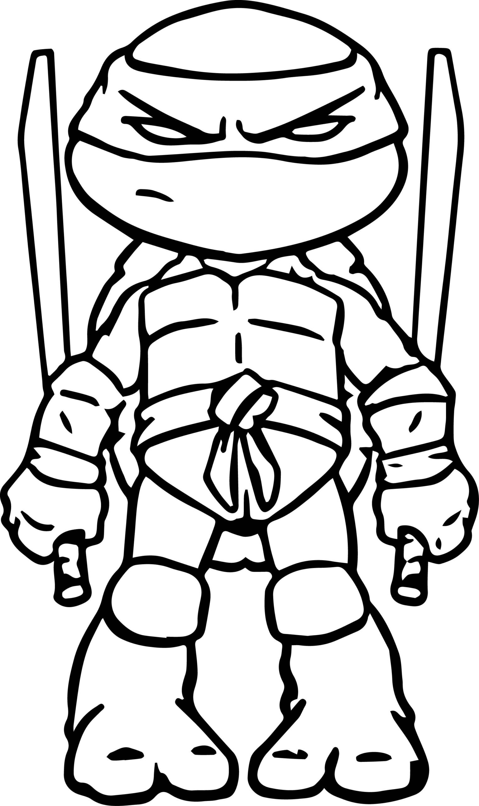 Green Ninja Coloring Page