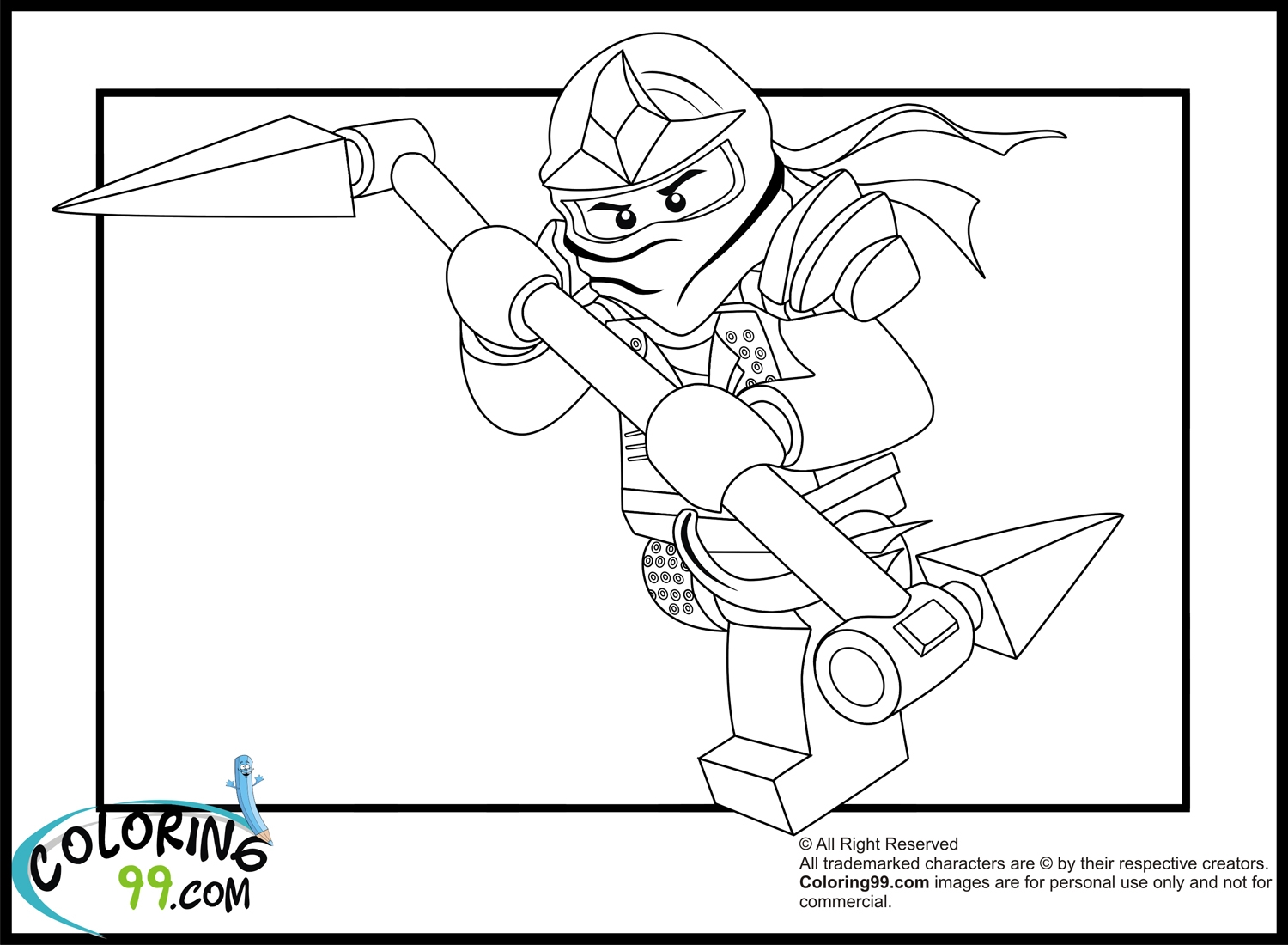 Ninjago Golden Ninja Coloring Pages