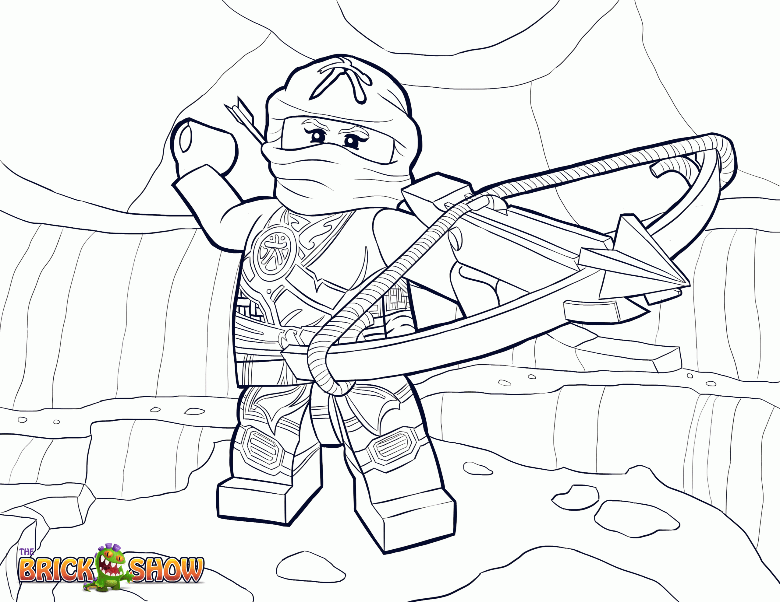 Ninjago Green Ninja Lloyd Garmadon Coloring Pages Colorine Coloring Home
